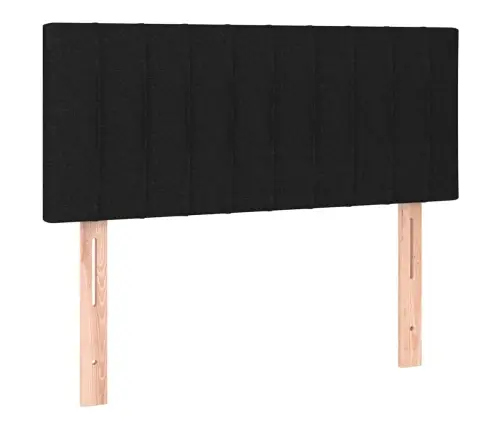 Gultas Galvgalis, 90X5X78/88 Cm, Melns Audums Vidaxl