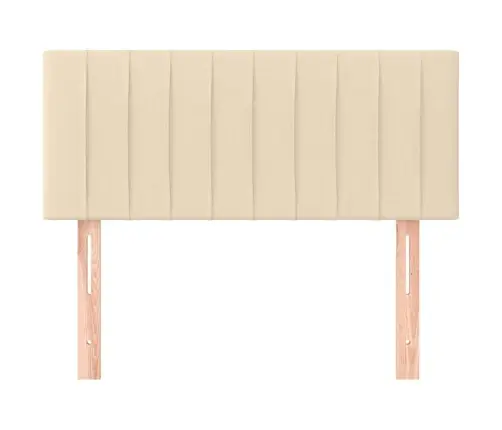 Gultas Galvgalis, 90X5X78/88 Cm, Krēmkrāsas Audums Vidaxl