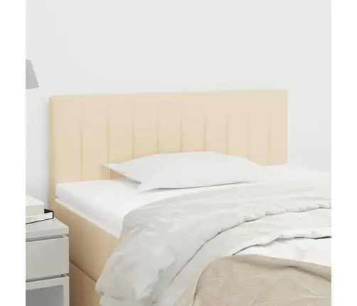 Gultas Galvgalis, 90X5X78/88 Cm, Krēmkrāsas Audums Vidaxl