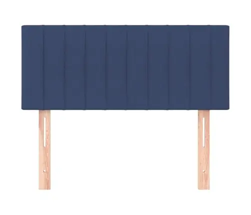 Gultas Galvgalis, 90X5X78/88 Cm, Zils Audums Vidaxl Gultas Galvgalis, 90X5X78/88 Cm, Zils Audums Vidaxl