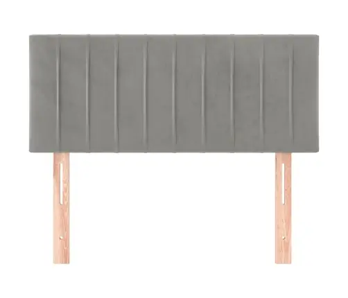 Galvūgalis, Šviesiai Pilkos Spalvos, 90X5X78/88cm Aksomas