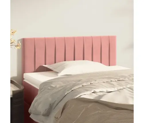 Voodipeats, Roosa, 90X5X78/88 cm Samet