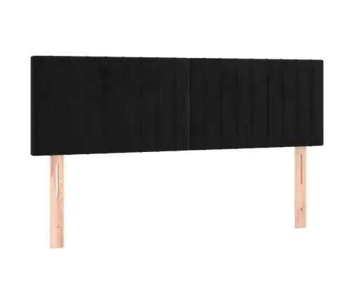 Galvūgaliai, 2Vnt., Juodos Spalvos, 72X5X78/88cm Aksomas