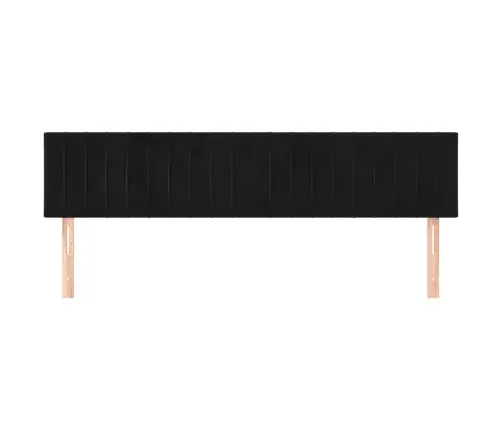 Galvūgalis, 2Vnt. Juodos Spalvos, 90X5X78/88cm Aksomas