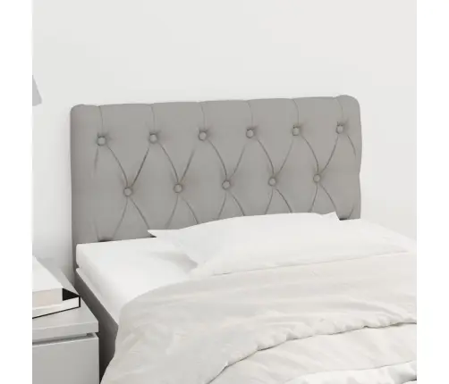 Gultas Galvgalis, 80X7X78/88 Cm, Gaiši Pelēks Audums Vidaxl