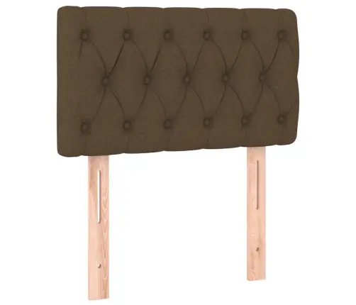 Gultas Galvgalis, 80X7X78/88 Cm, Tumši Brūns Audums Vidaxl