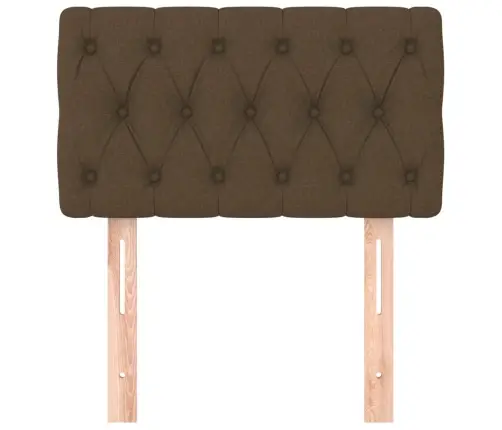 Gultas Galvgalis, 80X7X78/88 Cm, Tumši Brūns Audums Vidaxl