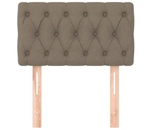 Gultas Galvgalis, 80X7X78/88 Cm, Pelēkbrūns Audums Vidaxl
