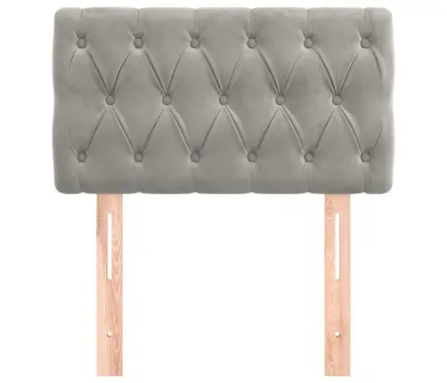 Voodipeats, Helehall, 80X7X78/88 cm Samet