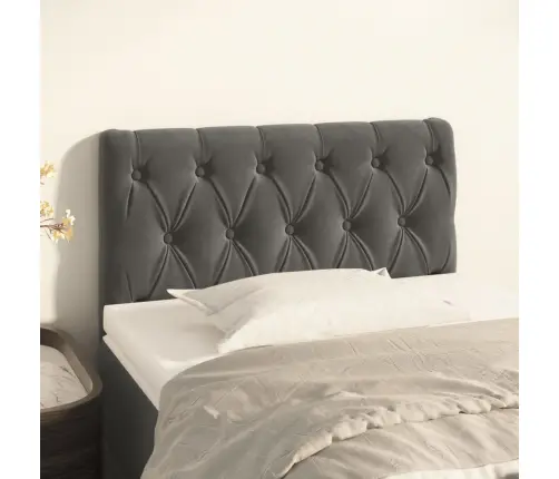 Gultas Galvgalis, 80X7X78/88 Cm, Tumši Pelēks Samts Vidaxl Gultas Galvgalis, 80X7X78/88 Cm, Tumši Pelēks Samts Vidaxl