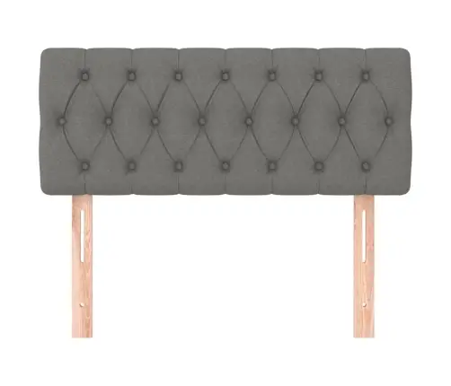 Gultas Galvgalis, 90X7X78/88 Cm, Tumši Pelēks Audums Vidaxl