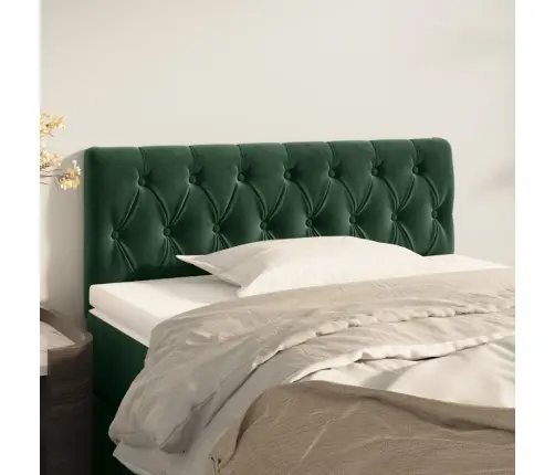 Gultas Galvgalis, 90X7X78/88 Cm, Tumši Zaļš Samts Vidaxl Gultas Galvgalis, 90X7X78/88 Cm, Tumši Zaļš Samts Vidaxl