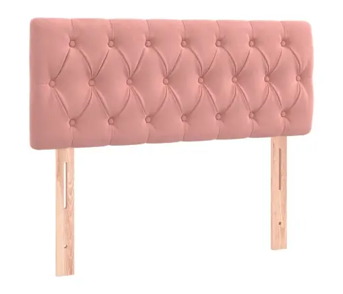 Gultas Galvgalis, 90X7X78/88 Cm, Rozā Samts Vidaxl Gultas Galvgalis, 90X7X78/88 Cm, Rozā Samts Vidaxl