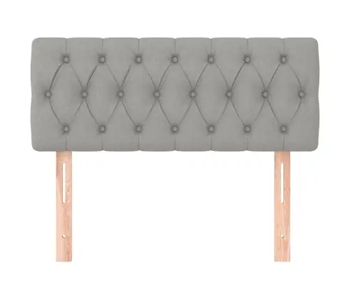 Gultas Galvgalis, 100X7X78/88 Cm, Gaiši Pelēks Audums Vidaxl