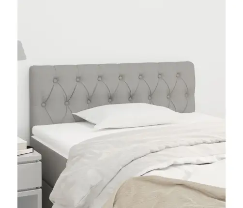 Gultas Galvgalis, 100X7X78/88 Cm, Gaiši Pelēks Audums Vidaxl