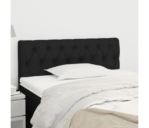 Gultas Galvgalis, 100X7X78/88 Cm, Melns Audums Vidaxl