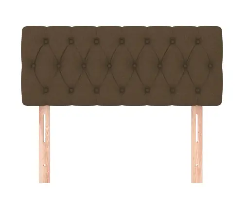 Gultas Galvgalis, 100X7X78/88 Cm, Tumši Brūns Audums Vidaxl