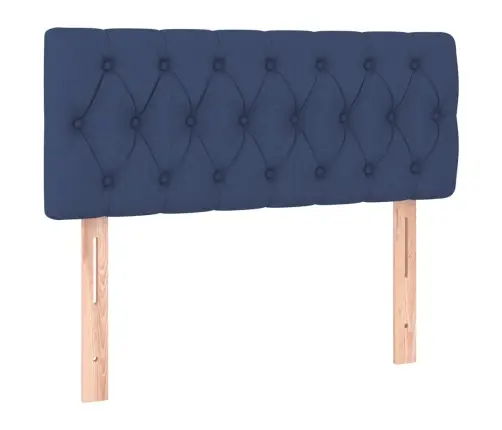 Gultas Galvgalis, 100X7X78/88 Cm, Zils Audums Vidaxl