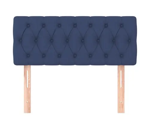 Gultas Galvgalis, 100X7X78/88 Cm, Zils Audums Vidaxl