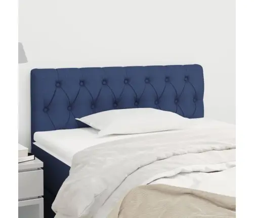 Gultas Galvgalis, 100X7X78/88 Cm, Zils Audums Vidaxl