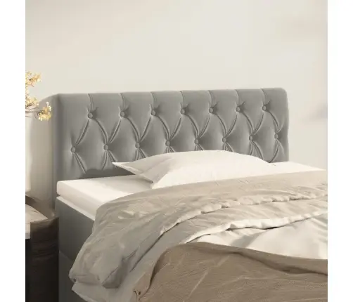 Voodipeats, Helehall, 100X7X78/88 cm Samet