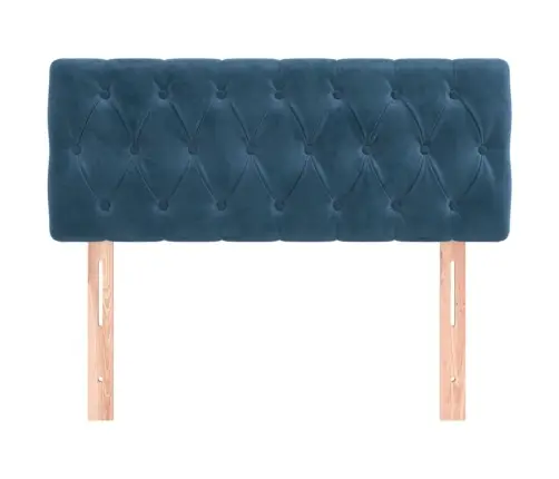 Voodipeats, Tumesinine, 100X7X78/88 cm Samet