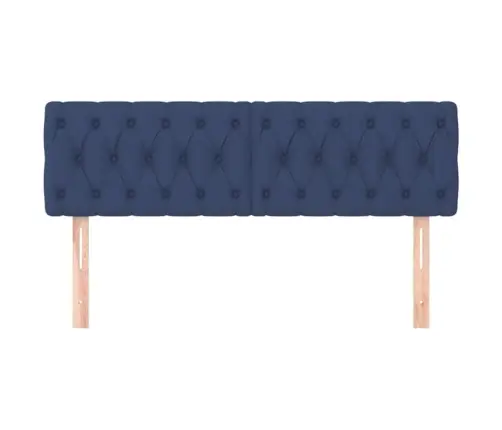 Galvūgaliai, 2Vnt., Mėlynos Spalvos, 72X7X78/88cm Audinys