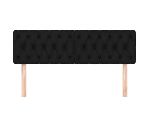 Voodipeatsid 2 Tk, Must, 80X7X78/88 cm Kangas