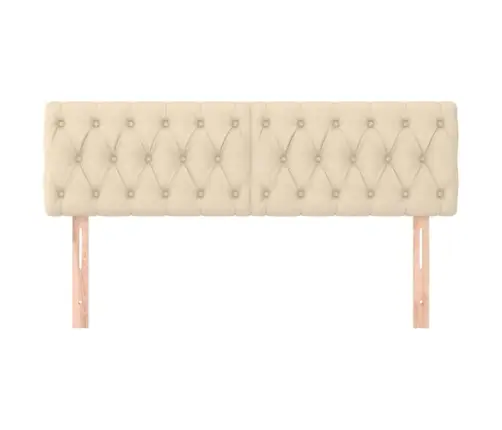 Voodipeatsid 2 Tk, Kreemjas, 80X7X78/88 cm Kangas