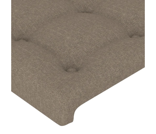 Gultas Galvgalis, 80X5X78/88 Cm, Pelēkbrūns Audums Vidaxl