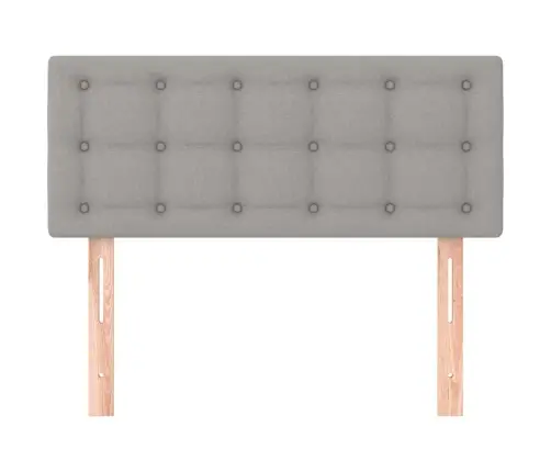 Gultas Galvgalis, 90X5X78/88 Cm, Gaiši Pelēks Audums Vidaxl