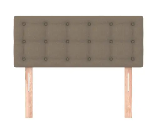 Gultas Galvgalis, 90X5X78/88 Cm, Pelēkbrūns Audums Vidaxl