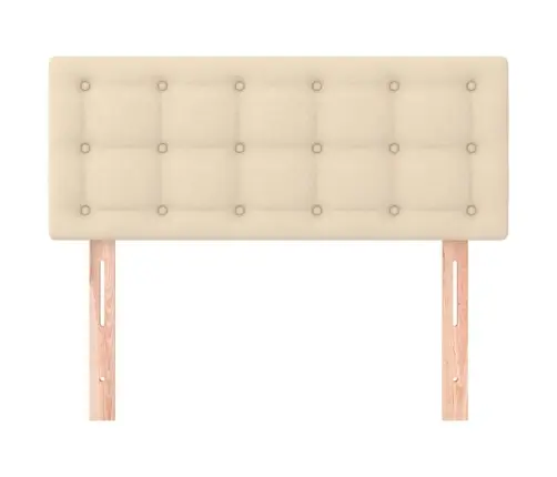 Gultas Galvgalis, 90X5X78/88 Cm, Krēmkrāsas Audums Vidaxl Gultas Galvgalis, 90X5X78/88 Cm, Krēmkrāsas Audums Vidaxl