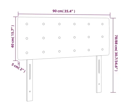 Gultas Galvgalis, 90X5X78/88 Cm, Krēmkrāsas Audums Vidaxl Gultas Galvgalis, 90X5X78/88 Cm, Krēmkrāsas Audums Vidaxl