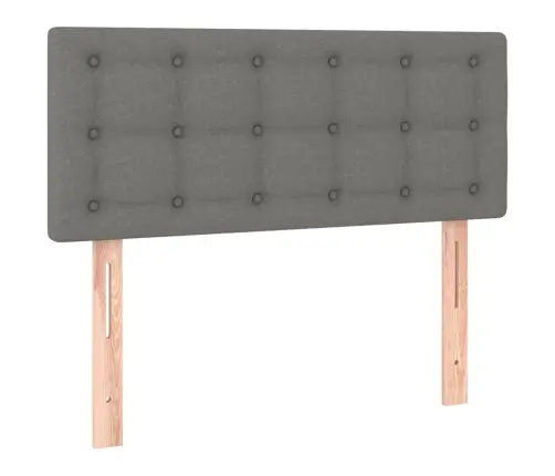 Gultas Galvgalis, 100X5X78/88 Cm, Tumši Pelēks Audums Vidaxl
