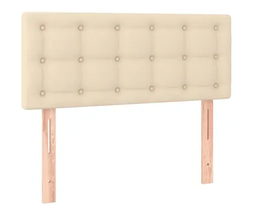 Gultas Galvgalis, 100X5X78/88 Cm, Krēmkrāsas Audums Vidaxl Gultas Galvgalis, 100X5X78/88 Cm, Krēmkrāsas Audums Vidaxl