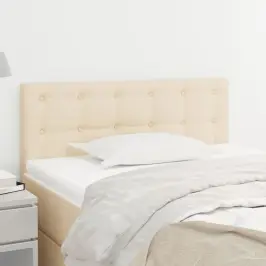 Gultas Galvgalis, 100X5X78/88 Cm, Krēmkrāsas Audums Vidaxl