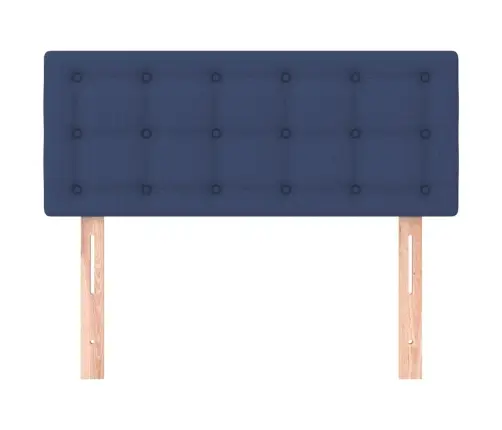 Gultas Galvgalis, 100X5X78/88 Cm, Zils Audums Vidaxl