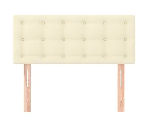 Galvūgalis, Kreminės Spalvos, 100X5X78/88 cm Dirbtinė Oda