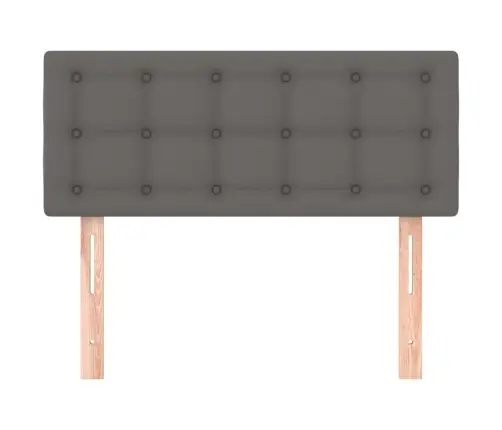 Gultas Galvgalis, 100X5X78/88 Cm, Pelēka Mākslīgā Āda Vidaxl