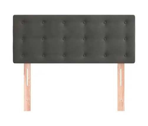 Voodiraam Peats, Tumehall, 100X5X78/88 cm Samet