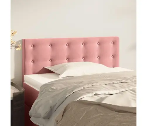 Voodipeats, Roosa, 100X5X78/88 cm Samet