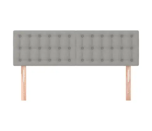 Gultas Galvgaļi, 2 Gab., 72X5X78/88 Cm, Gaiši Pelēks Audums Vidaxl Gultas Galvgaļi, 2 Gab., 72X5X78/88 Cm, Gaiši Pelēks Audums Vidaxl