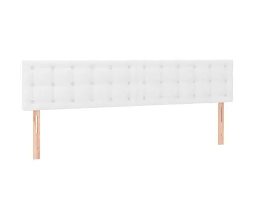 Gultas Galvgaļi, 2 Gab., 80X5X78/88 Cm, Balta Mākslīgā Āda Vidaxl Gultas Galvgaļi, 2 Gab., 80X5X78/88 Cm, Balta Mākslīgā Āda Vidaxl