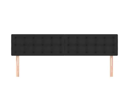 Galvūgalis,2Vnt., Juodos Spalvos, 90X5X78/88cm Dirbtinė Oda Galvūgalis,2Vnt., Juodos Spalvos, 90X5X78/88cm Dirbtinė Oda