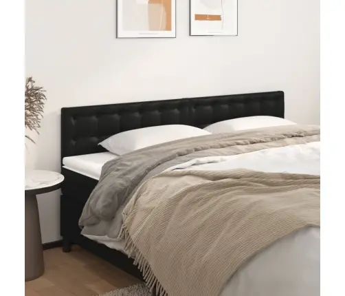 Galvūgalis,2Vnt., Juodos Spalvos, 90X5X78/88cm Dirbtinė Oda Galvūgalis,2Vnt., Juodos Spalvos, 90X5X78/88cm Dirbtinė Oda