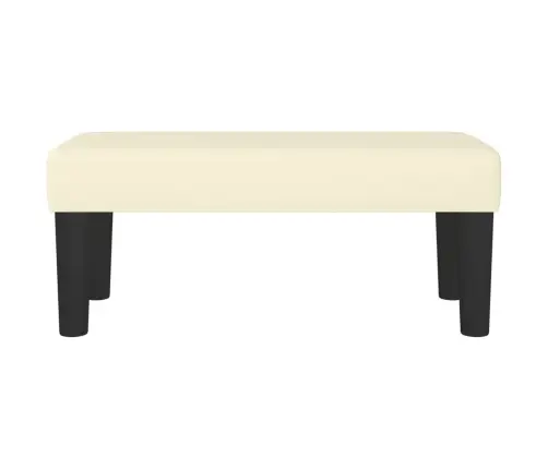 Suoliukas, Kreminės Spalvos, 70X30X30cm Dirbtinė Oda