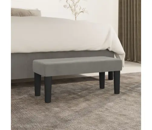 Sols, Gaiši Pelēks, 70X30X30 Cm, Samts Vidaxl