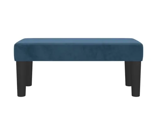 Suoliukas, Tamsiai Mėlynos Spalvos, 70X30X30cm Aksomas