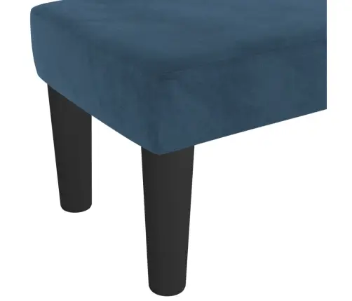 Suoliukas, Tamsiai Mėlynos Spalvos, 70X30X30cm Aksomas